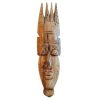 Vintage African Small Wooden Bust Mask Wall Decor Intricate Carved Statue Carving Sculpture Wood Tribal Art c1980-90's