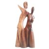 Vintage French Man Woman Wooden Statue Figurine Carving Sculpture Wood Decorative Ornament Display Prop c1970-80's