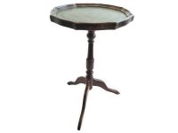 Vintage French Wooden Brown Natural Wood Small Side Table Stand Display Rest Plinth Prop Furniture Decor circa 1970-1980's