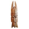 Vintage African Small Wooden Bust Mask Wall Decor Intricate Carved Statue Carving Sculpture Wood Tribal Art c1980-90's