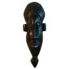 Vintage African Small Wooden Bust Mask Wall Decor Intricate Carved Statue Carving Sculpture Wood Tribal Art c1980-90's
