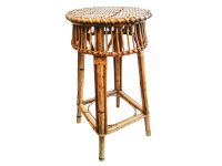Vintage Vietnamese Wooden Decorative Bamboo Stool Chair Seating Stand Plinth Design Prop Conservatory Plant Pot c1980-90’s Vintage Vietnamese Wooden Decorative Bamboo Stool Chair Seating Stand Plinth Design Prop Conservatory Plant Pot c1980-90's