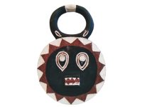 Vintage African Medium Wooden Mask Wall Decor Intricate Carved Statue Carving Sculpture Wood Tribal Art c1980-90's