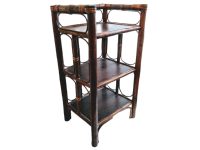 Vintage Chinese Wooden Brown Natural Wood Small Shelf Shelving Wall Stand Display Plinth Prop circa 1960-1970's