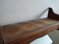 Alternative view of Vintage French Wood Wooden Brown Natural Wood Wall Fixing Pot Saucepan Hanger Kitchen Shelf Shelving Stand c1970-1980's