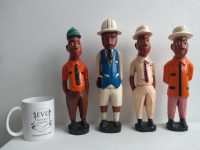 Alternative view of Vintage African Man Workman Tradesman Statue Figurine Male Carving Sculpture Wooden Primitive Tribal Art c1970-80's