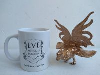 Alternative view of Vintage French Rose Gold Coloured Metal Cockeral Cock Bird Figurine Ornament Decor Design Animal Gift Prop c1960-70's