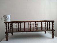 Alternative view of Vintage French Plant Stand Jardiniere Wooden Brown Wood Stand Display Container Plinth Flower Pot Prop Large c1960-1970's