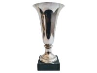 Vintage French Goblet Tall Trophy Winner Cup Prize Award Unengraved c1970's