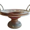 Vintage French Large Copper Brass Tureen Bowl Dish Metal Serving Decorative Table Dining Food Flower Display circa 1940-50's