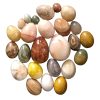 Vintage French Assorted Stone Egg Eggs Instant Collection Ornament Figurine Kitchen Display Piece Prop c1950-80's