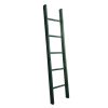 Vintage French Wooden Green Steps Stepladder Ladder Library Work Studio Bunk Bed Short Natural Wood Rest Prop c1970-1980's
