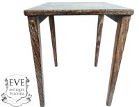 Vintage French Table Small Wooden Wood Side Stand Flower Pot Ornament Stand Display Prop Simple Design Worn circa 1960-70’s Vintage French Table Small Wooden Wood Side Stand Flower Pot Ornament Stand Display Prop Simple Design Worn circa 1960-70's