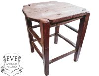 Vintage French Small Home Made Table Wooden Wood Stool Chair Seat Side Stand Flower Pot Ornament Display Prop c1950-60’s Vintage French Small Home Made Table Wooden Wood Stool Chair Seat Side Stand Flower Pot Ornament Display Prop c1950-60's