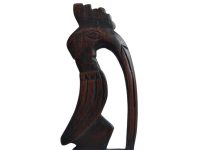 Alternative view of Vintage African Comb Afro Pick Bird Wood Hair Sculpture Carving Tribal Art Decor Slide Head Jewellery Accessories c1990-00's