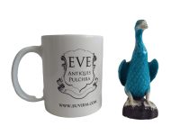 Alternative view of Vintage Chinese Duck Blue White Export Porcelain Figural Ducks Ceramic Ornament Decorative Figurine Small circa 1950-60's