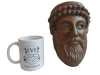 Alternative view of Vintage French Decorative Plaster Bust Mask Wall Decor Reproduction Ancient Greek Greece Statue Sculpture c1980-90's