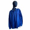 Vintage French Blue Work Cotton Jacket Farmer Jacket Indigo Dyed Size 46 XL Workwear c1990