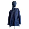 Vintage French Blue Work Cotton Jacket Farmer Jacket Size 56 XL Workwear 1970's