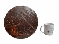 Alternative view of Vintage French Small Stool Table Wooden Wood Chair Seat Side Stand Flower Pot Ornament Display Shelf Prop circa 1960-70's