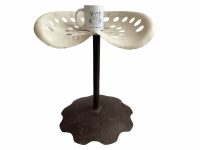 Alternative view of Vintage French Metal Tractor Seat Stool Chair Seat Industrial Agricultural Studio Office Style Rest Prop c1970-80's