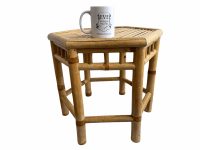 Alternative view of Vintage Asian Bamboo Cane Canework Plant Pot Ornament Display Flower Stand Medium Table Conservatory circa 1990-00's