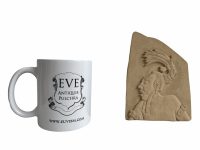 Alternative view of Vintage South American Maya Mayan Influence Decorative Plaster Clay Plaque Ornament Decor Carving Sculpture c1980-90's