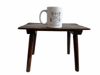 Alternative view of Vintage French Wooden Brown Natural Wood Small Pot Plant Ornament Stand Display Rest Plinth Presentation Prop circa 1990's