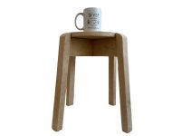 Alternative view of Vintage French Home Made Shaped Stand Plinth Stool Bench Display Wooden Wood Chair Side Prop Plant Pot c1990's