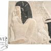 Vintage French Bas-relief Parents Of Imeneminet Moulage Musee Du Louvres Reproduction Of Egyptian Wall Plaque Decor c1990's
