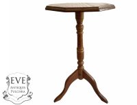 Vintage Taiwanese Small Side Table Wooden Wood Stand Flower Pot Ornament Display Shelf Prop Design circa 1990's