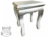 Vintage French Hardwood Stand Plinth Stool Bench Display Wooden Wood Chair Seat Side Prop Display Heavy Plant Pot c1990's