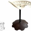 Vintage French Metal Tractor Seat Stool Chair Seat Industrial Agricultural Studio Office Style Rest Prop c1970-80's