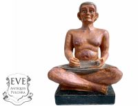 Vintage French Egyptian The Scribe Reproduction Of Egyptian Small Ornament Display Decor c1990's