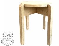 Vintage French Home Made Shaped Stand Plinth Stool Bench Display Wooden Wood Chair Side Prop Plant Pot c1990's