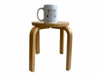 Alternative view of Vintage Child Stool Small Simple Wooden Foot Rest Chair Seat Step Stand Kitchen Table Plinth Plant Pot Stand c1990's