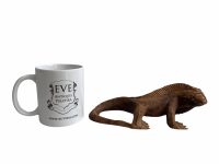 Alternative view of Vintage Indonesian Asian Lizard Wood Wooden Decorative Ornament Figurine Decorative Sculpture Carving Iguana Komodo c1980's