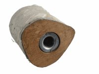 Alternative view of Vintage German Size 54 Wig Work Display Stand Mannequin Head Hair Wood Padded Canvas circa 1980-90's