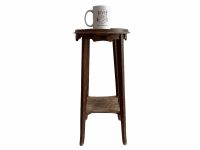 Alternative view of Vintage French Old Worn Plant Pot Stand Table Wooden Wood Side Plinth Flower Ornament Display Shelf Prop c1950-60's