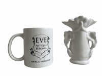 Alternative view of Antique French Marriage Wedding Bud Vase Ceramic Globe de Mariée Mairee Globe Gift Dome Presentation Decorative c1850-1900's