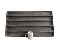 Alternative view of Vintage French Baguette Bread Original Oven Metal Baking Sheet Form France Bake Boulangerie Commercial circa 1950-60's