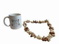 Alternative view of Vintage French Shell Necklace Jewellery Jewelry Natural Organic Back To Nature Hand Made One Off Piece c1980-90's