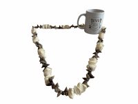 Alternative view of Vintage French Shell Necklace Jewellery Jewelry Natural Organic Back To Nature Hand Made One Off Piece c1980-90's