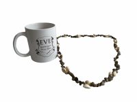 Alternative view of Vintage French Shell Necklace Jewellery Jewelry Natural Organic Back To Nature Hand Made One Off Piece c1980-90's