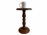 Alternative view of Vintage French Heavy Wooden Wood Stone Side Table Stand Plinth Flower Pot Ornament Display Rustic Rural Worn circa 1970-80's