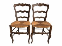 Alternative view of Vintage French Wooden Brown Natural Wood Woven String Stool Chair Stand Display Rest Plinth Seating Prop circa 1960-70's