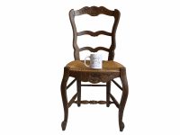 Alternative view of Vintage French Wooden Brown Natural Wood Woven String Stool Chair Stand Display Rest Plinth Seating Prop circa 1960-70's