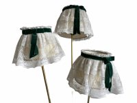 Alternative view of Vintage French Tall Floor Standing Metal Gold Finished Electric Triple Light Lantern Candle Lamp Decor Design c1960's