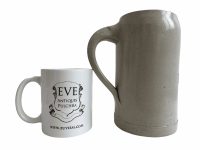 Alternative view of Vintage Kronenbourg Beer Lager Ale One 1 Litre Bitter Pint Glass Tankard Itonstone Drinking Jug Mug Cup circa 1990's