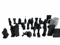 Alternative view of Vintage Ancient Egyptian Artefact Pharaoh Small Figurine Ornament Resin Figurines Historical Collection circa 1970-80's